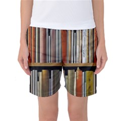 Book Nook Books Bookshelves Comfortable Cozy Literature Library Study Reading Reader Reading Nook Ro Women s Basketball Shorts by Maspions