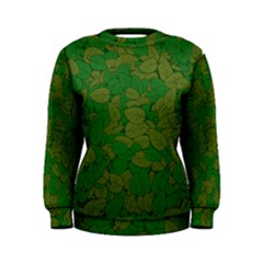 Vectors Leaves Background Plant Women s Sweatshirt by Askadina