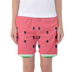 Watermelon Melon Fruit Healthy Food Meal Breakfast Lunch Juice Lemonade Summer Women s Basketball Shorts