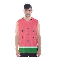 Watermelon Melon Fruit Healthy Food Meal Breakfast Lunch Juice Lemonade Summer Men s Basketball Tank Top