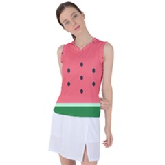 Watermelon Melon Fruit Healthy Food Meal Breakfast Lunch Juice Lemonade Summer Women s Sleeveless Sports Top by Maspions