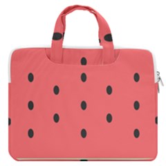 Watermelon Melon Fruit Healthy Food Meal Breakfast Lunch Juice Lemonade Summer Macbook Pro 15  Double Pocket Laptop Bag  by Maspions