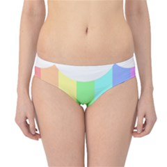 Rainbow Cloud Background Pastel Template Multi Coloured Abstract Hipster Bikini Bottoms