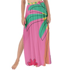 Ocean Watermelon Vibes Summer Surfing Sea Fruits Organic Fresh Beach Nature Maxi Chiffon Tie-up Sarong