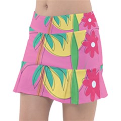 Ocean Watermelon Vibes Summer Surfing Sea Fruits Organic Fresh Beach Nature Classic Tennis Skirt