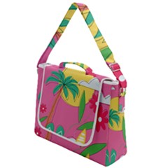 Ocean Watermelon Vibes Summer Surfing Sea Fruits Organic Fresh Beach Nature Box Up Messenger Bag by Maspions