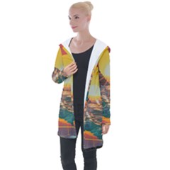 Pretty Art Nice Longline Hooded Cardigan