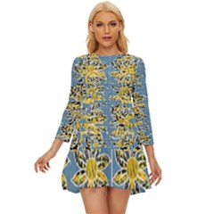 1350 Ericksays Tribal Long Sleeve Babydoll Dress by tratney