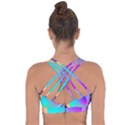 Circle Colorful Rainbow Spectrum Button Gradient Cross String Back Sports Bra View2