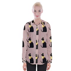 Cat Egyptian Ancient Statue Egypt Culture Animals Womens Long Sleeve Shirt