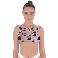 Cat Egyptian Ancient Statue Egypt Culture Animals Bandaged Up Bikini Top by Maspions