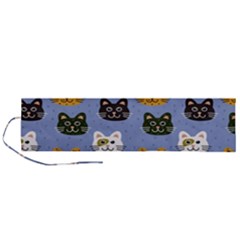 Cat Cat Background Animals Little Cat Pets Kittens Roll Up Canvas Pencil Holder (l) by Maspions