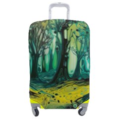 Trees Forest Mystical Forest Nature Junk Journal Landscape Nature Luggage Cover (medium)