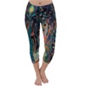 Trees Forest Mystical Forest Nature Junk Journal Landscape Capri Winter Leggings  View1