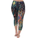 Trees Forest Mystical Forest Nature Junk Journal Landscape Capri Winter Leggings  View4