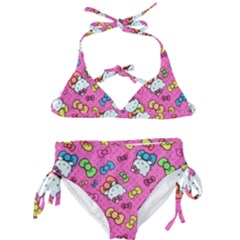 Hello Kitty, Cute, Pattern Kids  Classic Bikini Set by nateshop