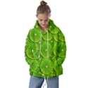 Lime Textures Macro, Tropical Fruits, Citrus Fruits, Green Lemon Texture Kids  Oversized Hoodie View1