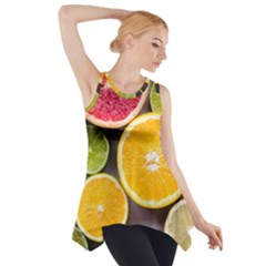 Oranges, Grapefruits, Lemons, Limes, Fruits Side Drop Tank Tunic by nateshop