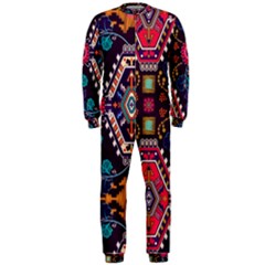 Pattern, Ornament, Motif, Colorful Onepiece Jumpsuit (men)