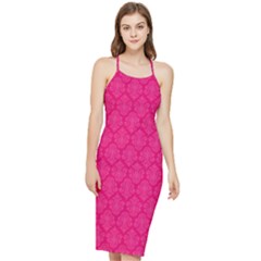 Pink Pattern, Abstract, Background, Bright, Desenho Bodycon Cross Back Summer Dress