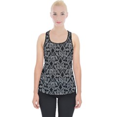 Noir Nouveau Chic Pattern Piece Up Tank Top by dflcprintsclothing