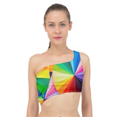 Bring Colors To Your Day Spliced Up Bikini Top 