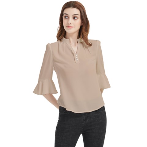 Fantastico Original Loose Horn Sleeve Chiffon Blouse by FEMOriginal