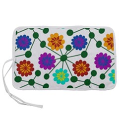 Bloom Plant Flowering Pattern Pen Storage Case (s)