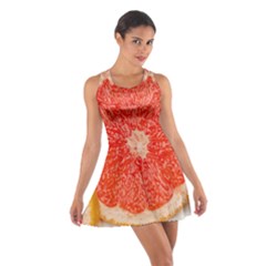 Grapefruit-fruit-background-food Cotton Racerback Dress