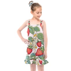 Strawberry-fruits Kids  Overall Dress