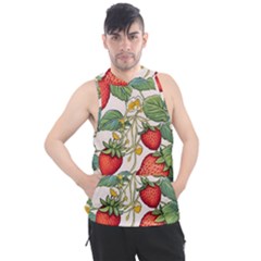 Strawberry-fruits Men s Sleeveless Hoodie