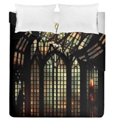 Stained Glass Window Gothic Duvet Cover Double Side (queen Size)