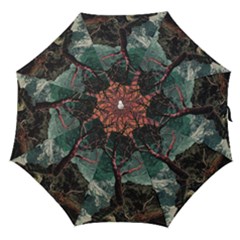 Night Sky Nature Tree Night Landscape Forest Galaxy Fantasy Dark Sky Planet Straight Umbrellas by Posterlux