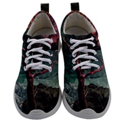 Night Sky Nature Tree Night Landscape Forest Galaxy Fantasy Dark Sky Planet Mens Athletic Shoes by Posterlux