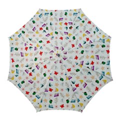 Snails Butterflies Pattern Seamless Golf Umbrellas