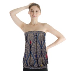 Pattern Seamless Antique Luxury Strapless Top