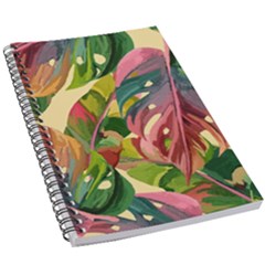 Monstera Colorful Leaves Foliage 5 5  X 8 5  Notebook by Maspions