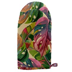 Monstera Colorful Leaves Foliage Microwave Oven Glove by Maspions