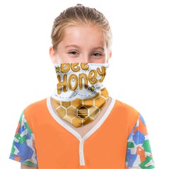 Bee Honey Honeycomb Hexagon Face Covering Bandana (kids)