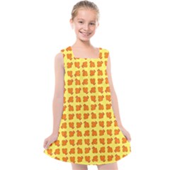 Pattern Shorts Watermelon Design Kids  Cross Back Dress