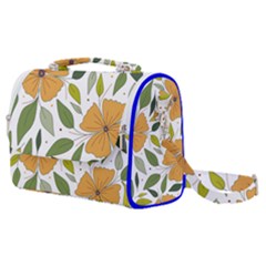 Flower Petal Plant Leaves Satchel Shoulder Bag by Maspions