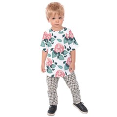 Flowers Hydrangeas Kids  Raglan T-shirt