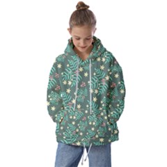 Illustration Pattern Seamless Kids  Oversized Hoodie