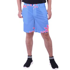 Flowers Space Frame Ornament Men s Pocket Shorts by Maspions