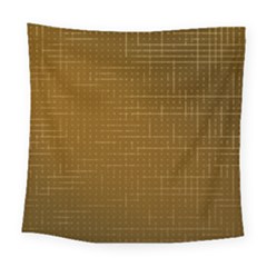 Anstract Gold Golden Grid Background Pattern Wallpaper Square Tapestry (large)