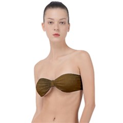 Anstract Gold Golden Grid Background Pattern Wallpaper Classic Bandeau Bikini Top  by Maspions