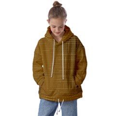 Anstract Gold Golden Grid Background Pattern Wallpaper Kids  Oversized Hoodie by Maspions