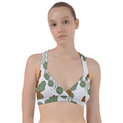 Nasturtium Flower Plant Leaves Sweetheart Sports Bra