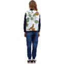 Nasturtium Flower Plant Leaves Kid s Button Up Puffer Vest	 View4