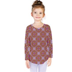 Illustrations Background Pattern Mandala Seamless Kids  Long Sleeve T-shirt